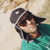 El Dingo Legionnaire Surf Cap - Black+White